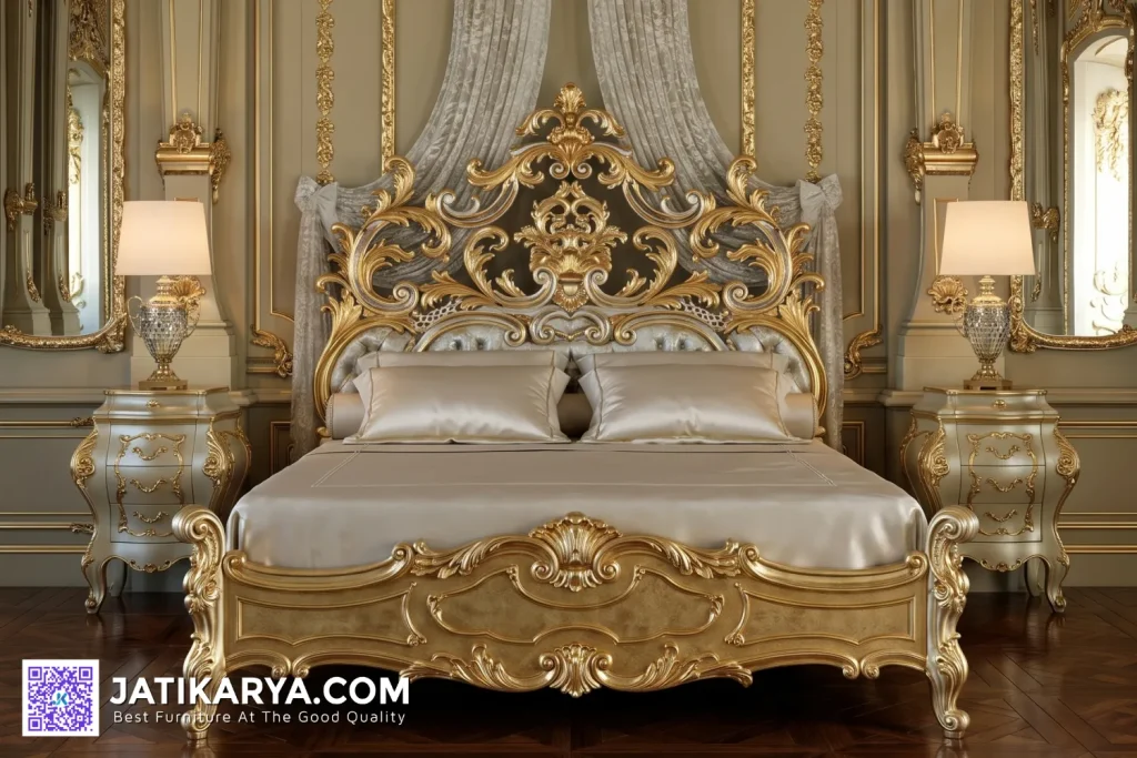 Ranjang Set Kamar Mewah Ukiran Klasik Jepara