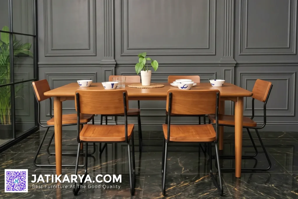 Set Meja Kursi Makan Industrial Cafe dan Resto Set Meja Kursi Makan Industrial Cafe dan Resto