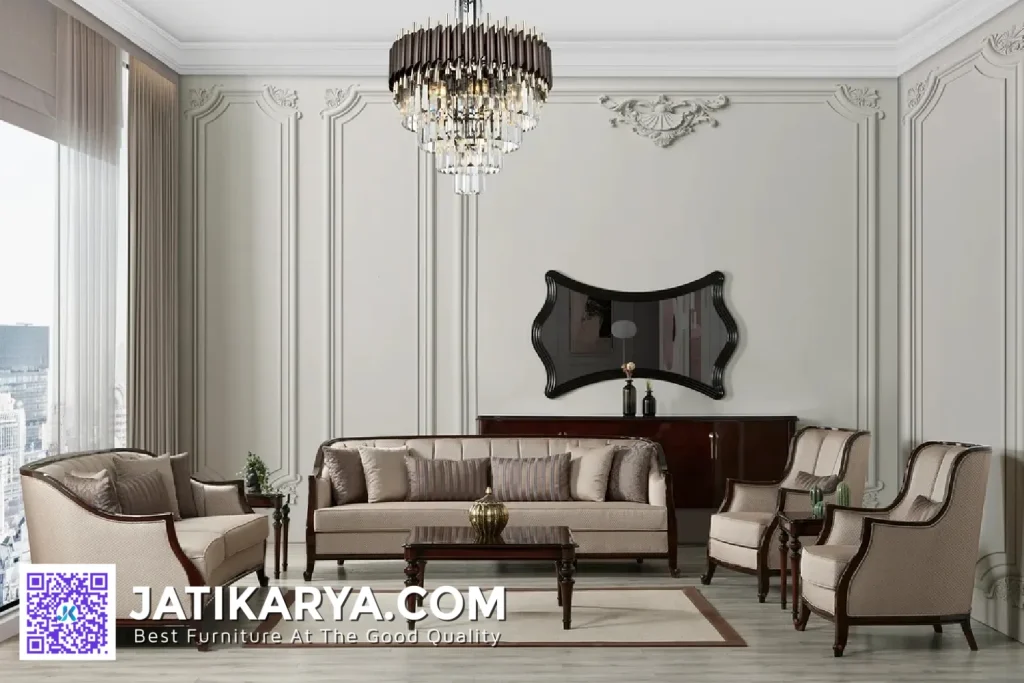Set Sofa Tamu Modern Minimalis Rumah Mewah